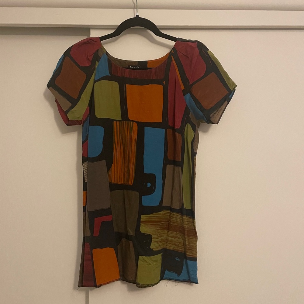 Kenzie geo print top